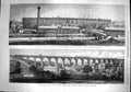 Old Antique Print 1867 Paris Industrial Exhibition Milton Viaduct Railway 19th