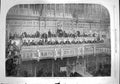 Original Old Antique Print 1867 Reporters Gallery House Commons Parliament 19th