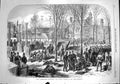 Old Antique Print *3607 1867 Paris International Exhibition English Park