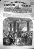 Original Old Antique Print *3608 1867 Spring Season Covent Garden Market London