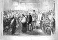 Antique Print *3611 1867 Almsgiving Maundy Thursday Chapel Royal Whitehall