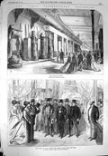 Original Old Antique Print 1867 Paris Exhibition Canada Prince Wales British