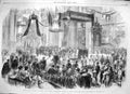 Old Antique Print 1867 Coronation King Hungary Francis Wielding Church 19th