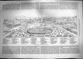 Original Old Antique Print 1867 Plan Key Large View Paris France Hotel Vill 19th