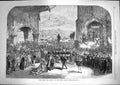 Original Old Antique Print 1867 Scene Don Carlos Royal Italian Opera Victorian