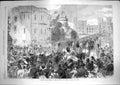 Antique Old Print *3626 1867 Visit Sultan Majesty Queen Windsor Castle London