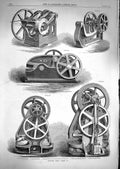 Original Old Antique Print 1867 Machine Tools Rivet-Making Shearing P Victorian