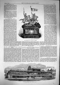 Original Old Antique Print 1867 Goodwood Horse Cup Death HarLord'S Victorian