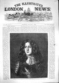 Original Old Antique Print 1867 Claverhouse Viscount Dundee Portrait Ken 19th