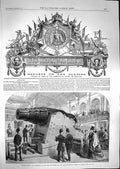 Original Old Antique Print 1867 Paris Exhibition Krupp Gun Medicine Pannie 19th