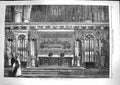 Original Old Antique Print 1867 Reredos Westminster Abbey Architecture Fine Art