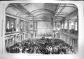 Original Old Antique Print 1867 Conference Evangelical Alliance Amsterdam 19th