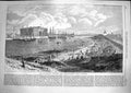 Original Old Antique Print 1867 Railway Steam-Boat Docks Barrow-In- Victorian