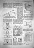 Old Antique Print 1867 Weibel Geneva Heating Apparatus Paris Exhibition 19th