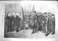 Old Antique Print 1867 Presentation Colours Tower Hamlets Volunteer Corps 19th