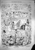 Original Old Antique Print 1867 Schoolboy'S Christams Pantomime Characters 19th