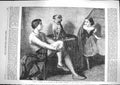 Original Old Antique Print 1867 Toby Circus Dog Little Girl Garland Victorian
