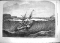 Original Old Antique Print 1867 Earthquake Wave Thomas Royal Mail Ship La Plata