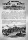 Original Old Antique Print Stained 1868 Edinburgh Kangaroo Hunt Campbell Albert