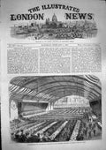 Original Old Antique Print 1868 Entertainment Queen Minister Drill Hall Britsol
