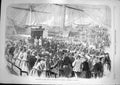 Original Old Antique Print 1868 Reception Duke Edinburgh Geelong Australia 19th