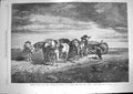 Old Antique Print 1868 Scene Loading Sand Pas De Calais Threating Weather 19th