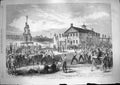 Original Old Antique Print 1868 Gymnasium Aldershott Siers 19th