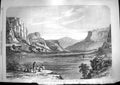 Original Old Antique Print 1868 Expedition Abyssinia Goon-Goona Valley Mai Muna
