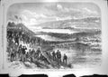 Original Old Antique Print 1868 Volunteer Review Portsmouth Sortie Hilse 19th