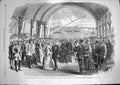 Original Old Antique Print 1868 Prince Wales Ireland Victoria Wharf Kingstown