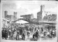 Old Antique Print 1868 North Wales People Prince Wales Carnarvon Castle 19th