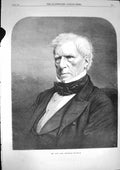 Original Old Antique Print 1868 Portrait Lord Brougham 19th Century