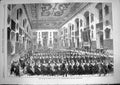 Original Old Antique Print 1868 Prince Wales Dining St. Bartholomews H Victorian