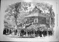 Original Old Antique Print 1868 Emperor French Prizes Agricultural Show Orleans
