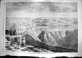 Original Old Antique Print 1868 War Abyssinia Magdala Dalanta Plain Mountains