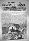 Original Old Antique Print 1868 Abyssinia Place Execution Theodore Magdala 19th