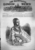 Original Old Antique Print 1868 Dejatch Alamaeo Son Theodore King Abyssinia