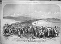 Original Old Antique Print 1868 Abyssinia Exodus Theodore Broken Army Siers