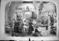 Antique Print *3635 1868 Female School Art Queen Square Life Class Painting