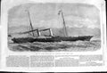 Old 1868 Yacht Ship Galatea Corporation Trinity House Caird Greenock Victorian