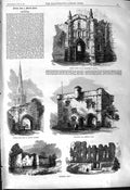 Old 1868 Leicester Margaret'S Church Castle Mary'S Abbey Magazine New Victorian