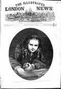 Antique Print 1868 Fun Mischief Young Girl Sant Exhibition Works Art Leeds 19th