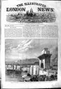 Old 1868 Opening Thames Embankment Foot Passengers Temple Pier Abbey Victorian