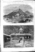 Old 1868 Bark Canoe Terra Del Fuego Faugh-A-Ballagh Iron Steam Boat A Victorian