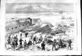 Old 1868 Siege Operations Chatham Scene Attack Flying Bridge Redan So Victorian