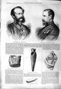 Old 1868 Major-General Staveley Colonel Merewether Abyssinia Archaeol Victorian