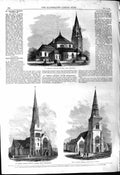 Old 1868 St. George'S Church Tufnell Park Holloway Peter'S Onslow Tri Victorian