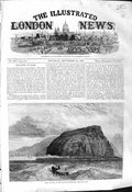 Old 1868 View Arica Peru South America Earthquake Boat Cliffs Houses Victorian