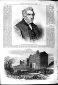 Old Print 1868 Rev. Dr. Milman Dean St. Paul'S Cathedral Sugar House Hull 19th