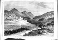 Old 1868 Campaign Punjaub Frontier Camp Agrore Soosal Pass Mountains Victorian
